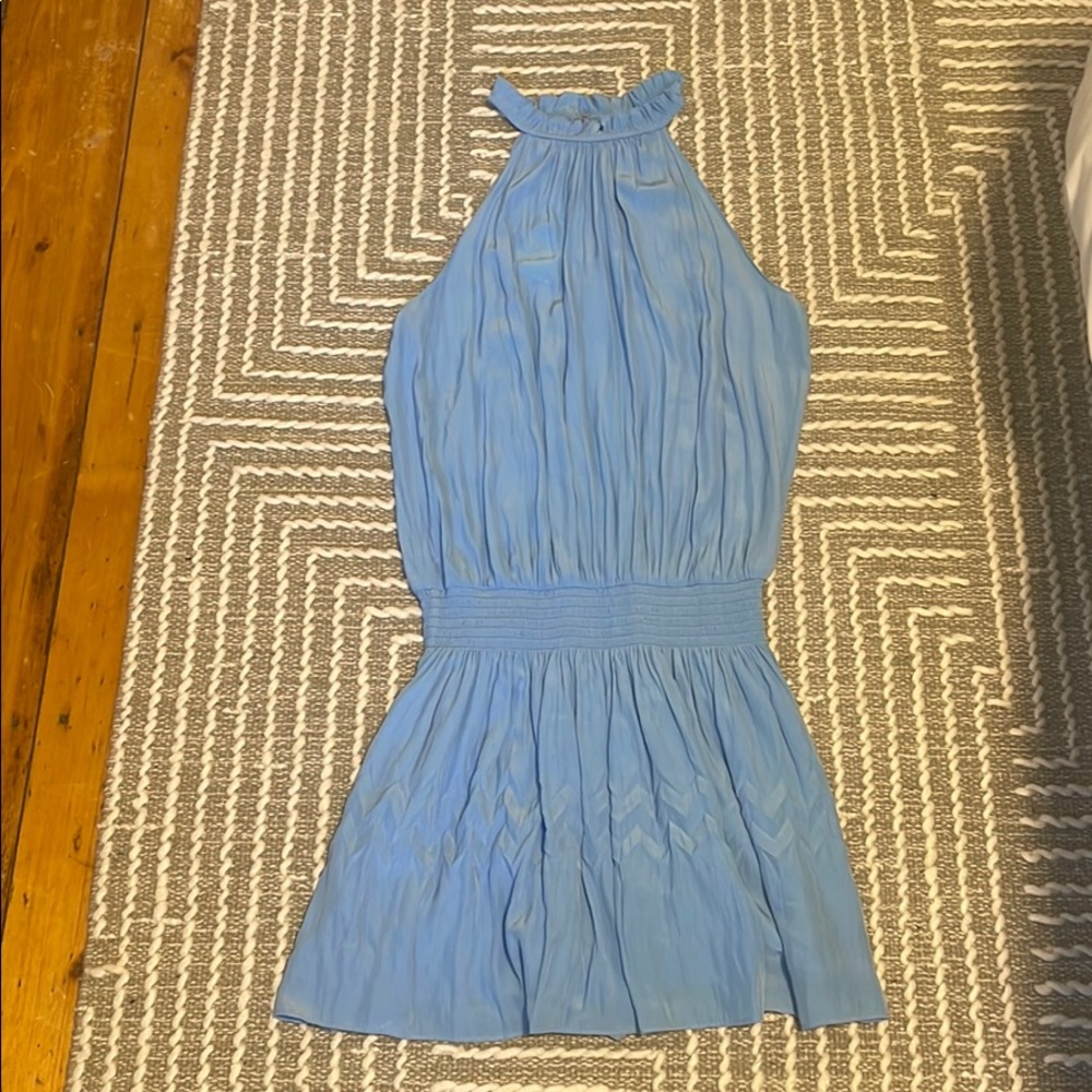 RAMY BROOK MINI BLUE KAROLINE DRESS SIZE SMALL